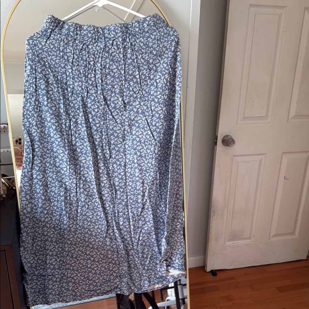 Brandy Melville Blue A-Line Maxi Skirt Casual